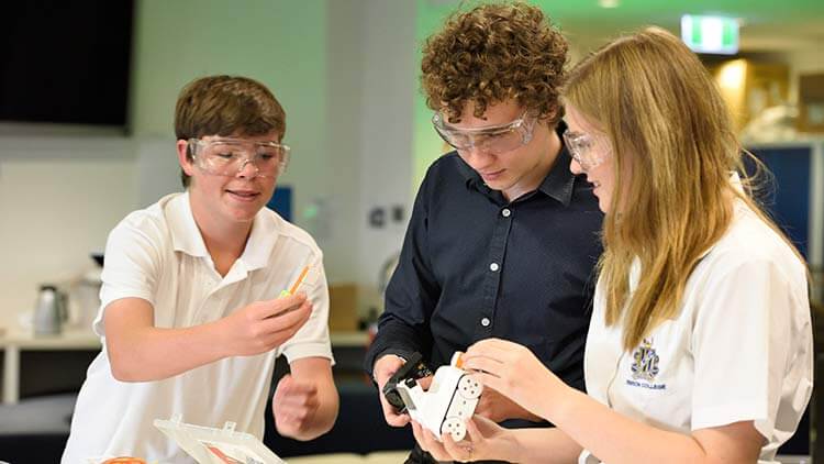 Children in a science class